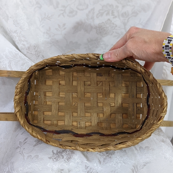 🎄 LTD Commodities NIB 1997 Santa Sleigh wood straw brown vintage - Picture 5 of 12